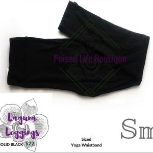 Solid black leggings